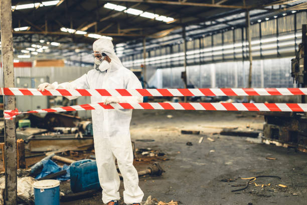 Professional Odor Removal technician working in Edison, CA